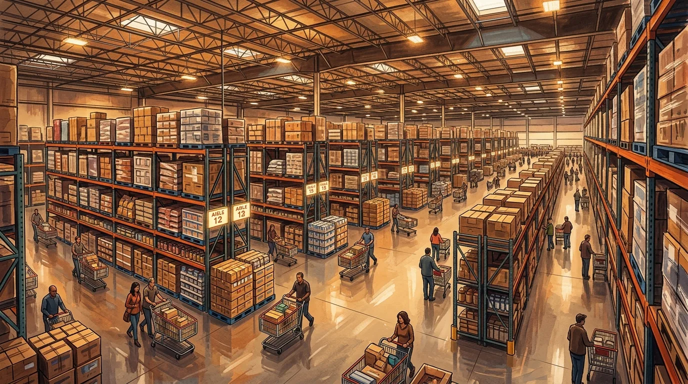 Costco barely makes money selling things, and that is the point